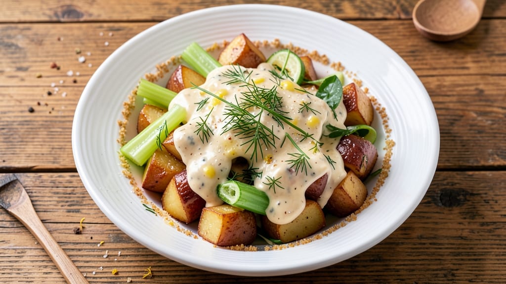 Awesome Potato Salad Recipe: Herbed Mayo Magic With Crunchy Celery Crown