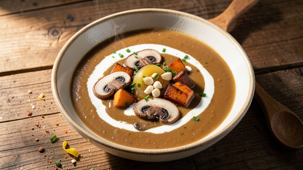 Sweet Potato Mushroom Soup Recipe: Umami-Rich Depth With Earthy Sweetness