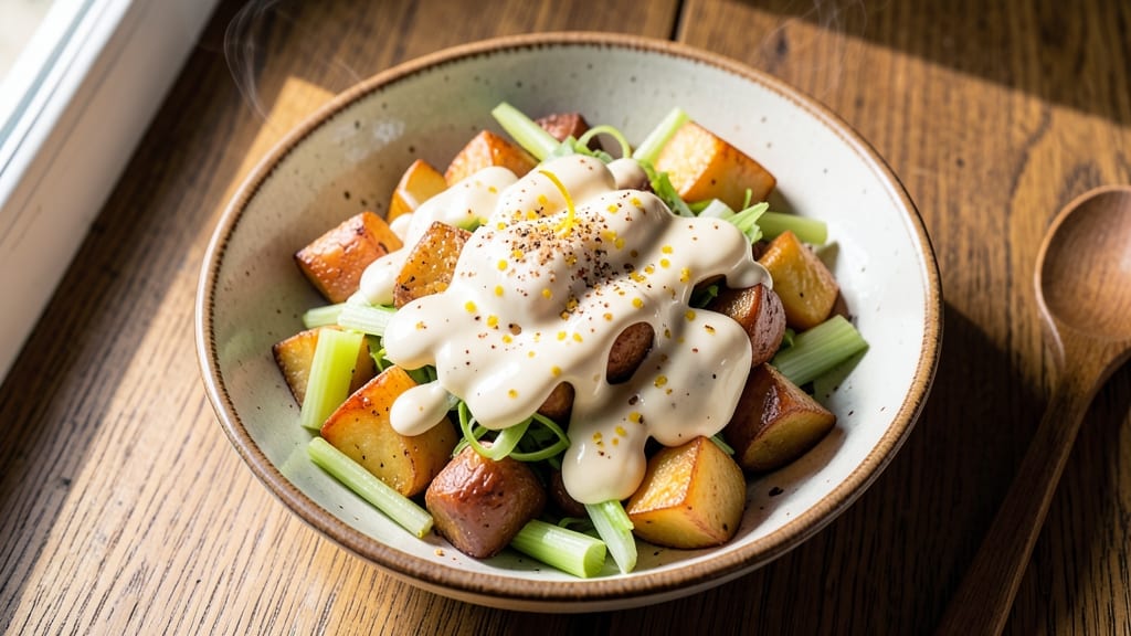 Joey's Warm Potato Salad Recipe: Reddit-Favorite Crispy Celery Crown