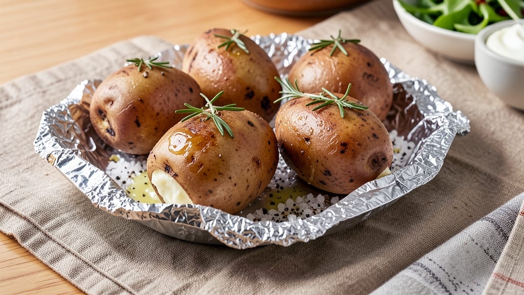 Baked Potato in Oven Wrapped in Foil Recipe: Crispy Skin, Fluffy Heart in 45 Minutes