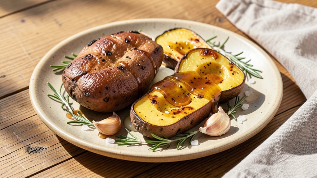 Sweet Potato and Summer Squash Recipe: Honey-Glazed Roast With Caramelized Sweetness