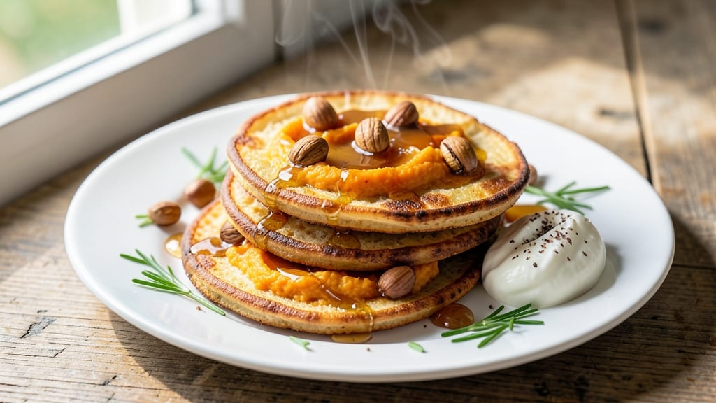 Sweet Potato Blini Recipe: Crispy Celery-Topped Bites With Hidden Creamy Core